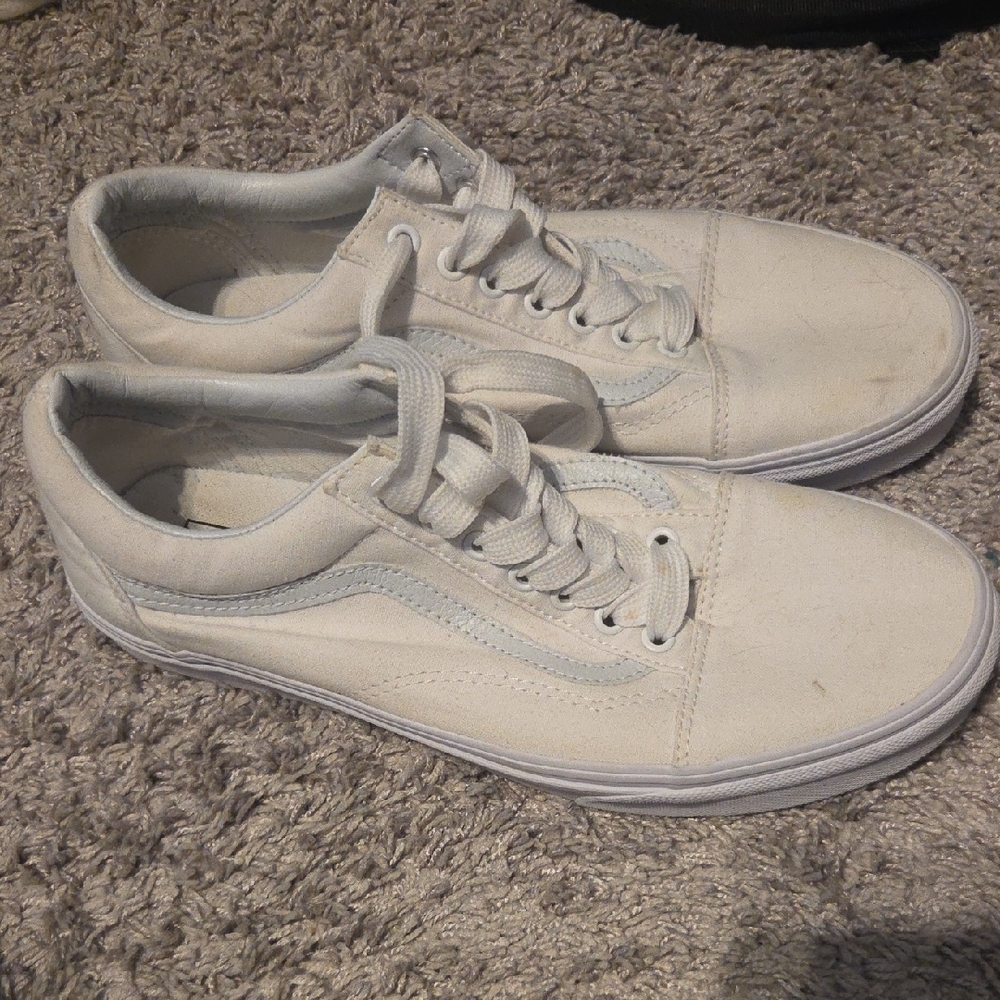 Vans Men's Classic White Sneakers - Picture 3 of 5